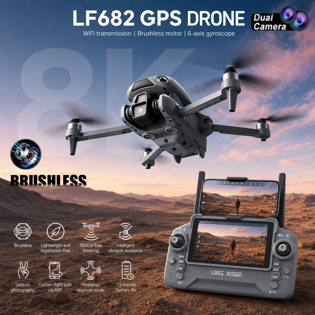 Drone Gps Module - Neue LF682 Drohne mit 8K Dual-Kamera,